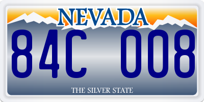 NV license plate 84C008