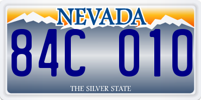 NV license plate 84C010