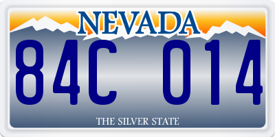 NV license plate 84C014