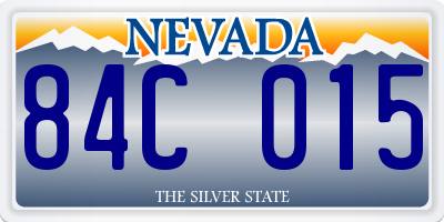 NV license plate 84C015