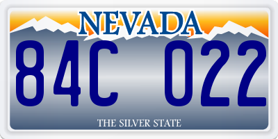 NV license plate 84C022