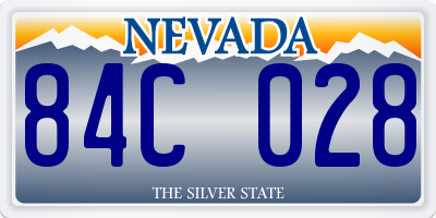 NV license plate 84C028