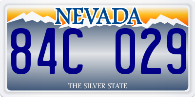 NV license plate 84C029