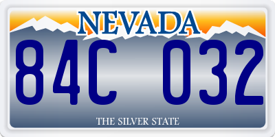 NV license plate 84C032