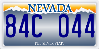 NV license plate 84C044