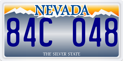 NV license plate 84C048