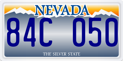 NV license plate 84C050