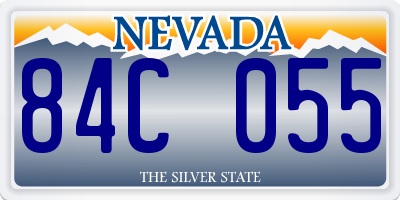 NV license plate 84C055