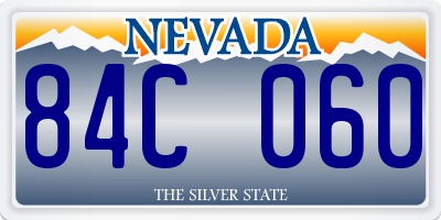 NV license plate 84C060