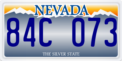 NV license plate 84C073