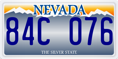 NV license plate 84C076