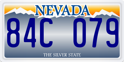 NV license plate 84C079