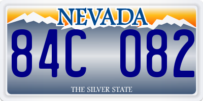 NV license plate 84C082