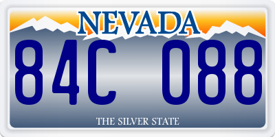 NV license plate 84C088