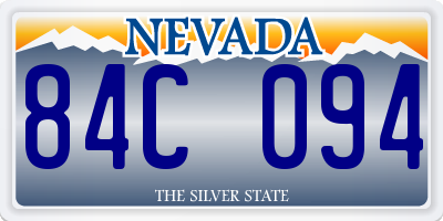 NV license plate 84C094