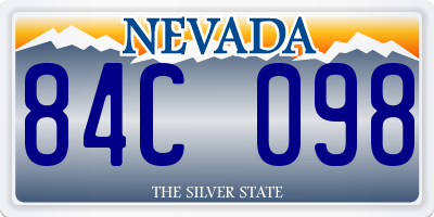 NV license plate 84C098