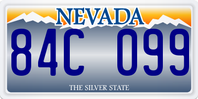 NV license plate 84C099