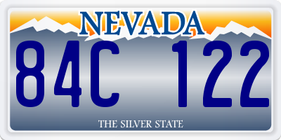 NV license plate 84C122