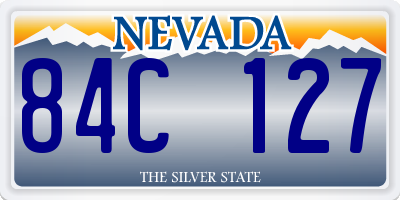 NV license plate 84C127
