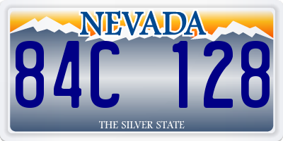 NV license plate 84C128