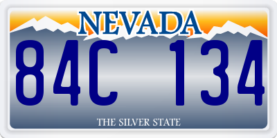 NV license plate 84C134