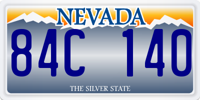 NV license plate 84C140