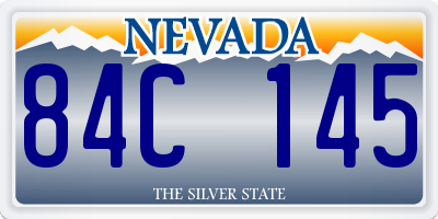 NV license plate 84C145