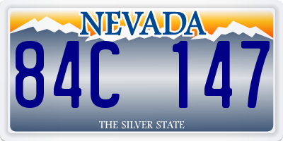NV license plate 84C147