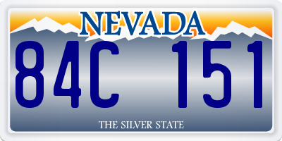 NV license plate 84C151