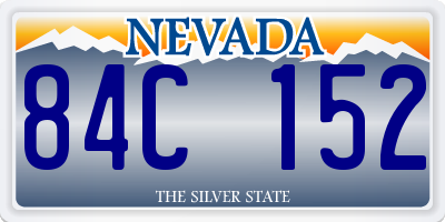 NV license plate 84C152