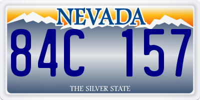 NV license plate 84C157