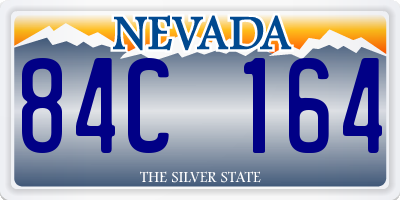 NV license plate 84C164