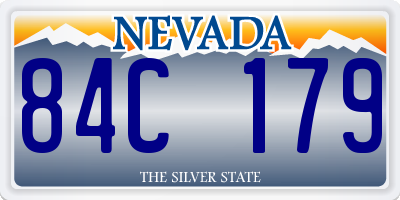 NV license plate 84C179