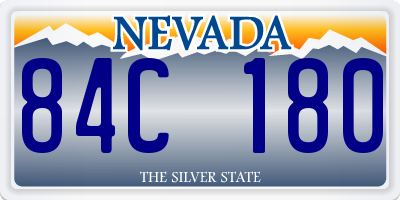 NV license plate 84C180