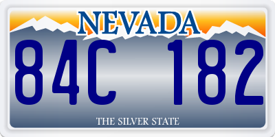 NV license plate 84C182