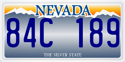 NV license plate 84C189