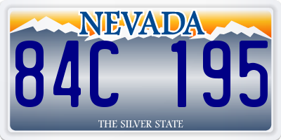 NV license plate 84C195