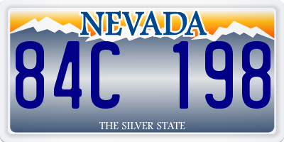 NV license plate 84C198