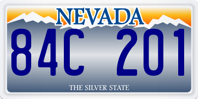 NV license plate 84C201