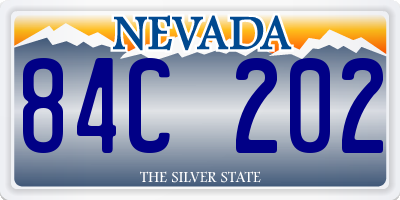 NV license plate 84C202