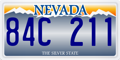 NV license plate 84C211