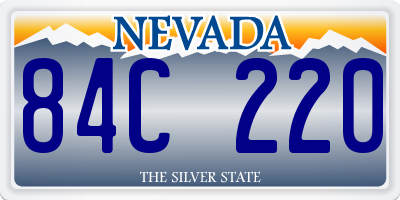 NV license plate 84C220
