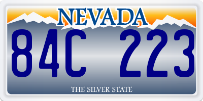 NV license plate 84C223