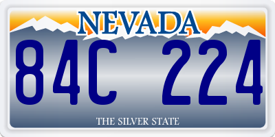 NV license plate 84C224