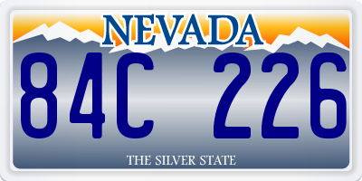NV license plate 84C226