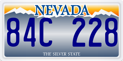 NV license plate 84C228