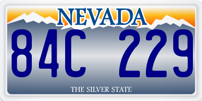 NV license plate 84C229