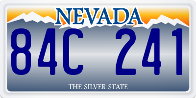 NV license plate 84C241