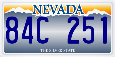 NV license plate 84C251