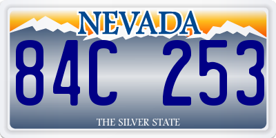 NV license plate 84C253